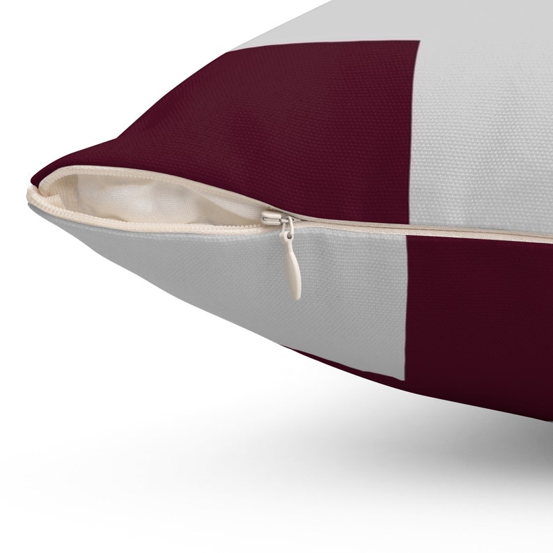 Burgundy and Gray Pillow Covers Geometric Pillow Cover Etsy