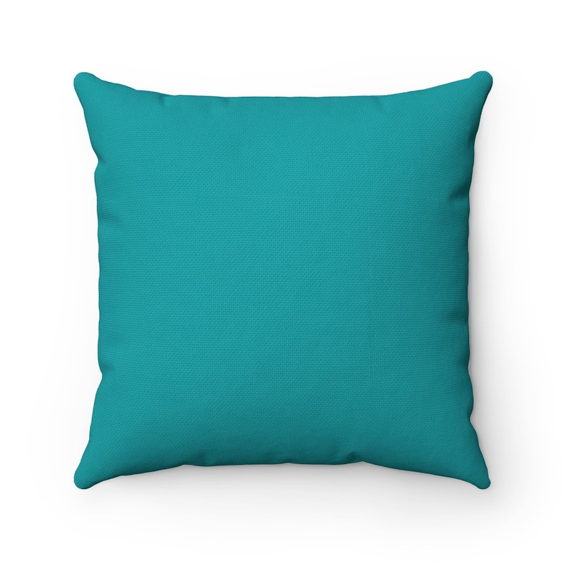 Solid Teal Throw Pillow Cover Accent Pillow Modern Home Etsy