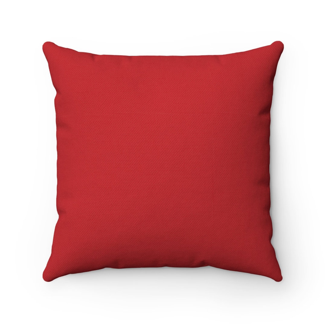 Solid Red Throw Pillow Cover, Accent Pillow, Modern Home Decor, Red