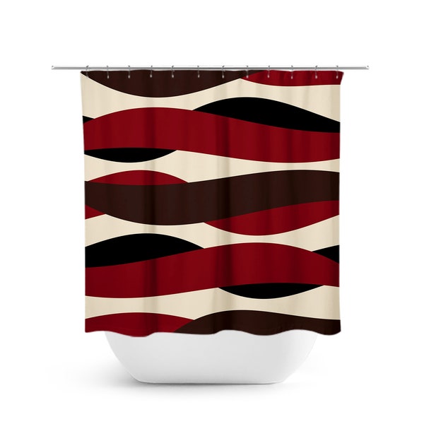 Brown Shower Curtain Etsy