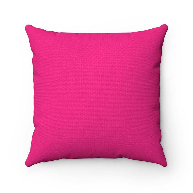 Fuchsia Pillow Bright Pink and Black Color Block Throw Pillow Etsy