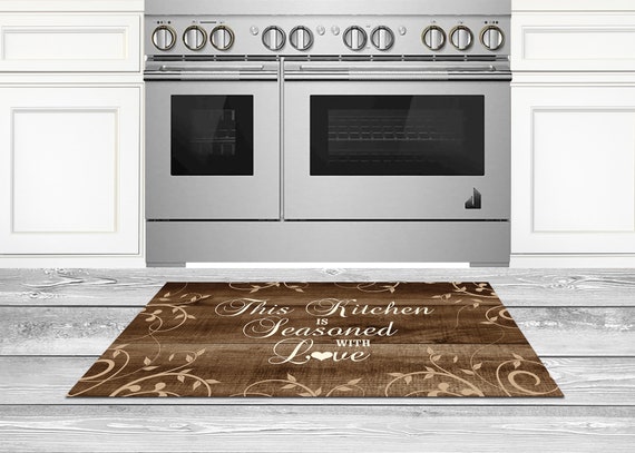 Seasoning Pattern Kitchen Floor Mat Home Entrance Doormat Bedroom Living  Room Decoration Long Carpet Hallway Bath Anti-Slip Rugs