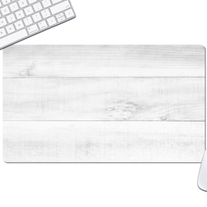 Farmhouse Desk Mat, Desk Accessory for Office and Home Office, Gray Farmhouse Decor, Office Desk Decor - DMAT4