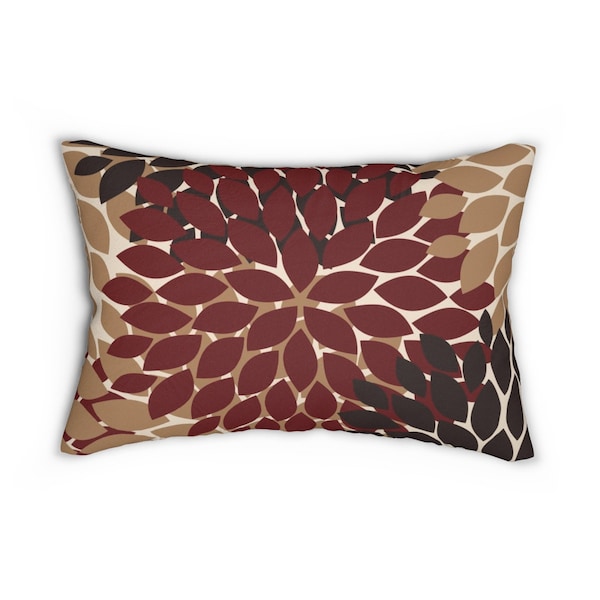 Brown Lumbar Pillow Etsy