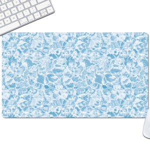 Blue Desk Mat, Desk Accessory for Office and Home Office, Blue Abstract Desk Pad, Office Desk Decor - DMAT13