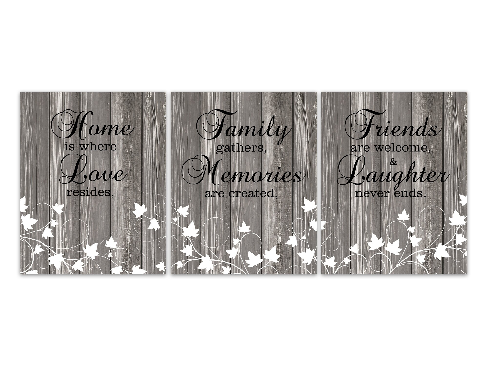 Home Is Where Love Resides Family Quote Art Print Living Room