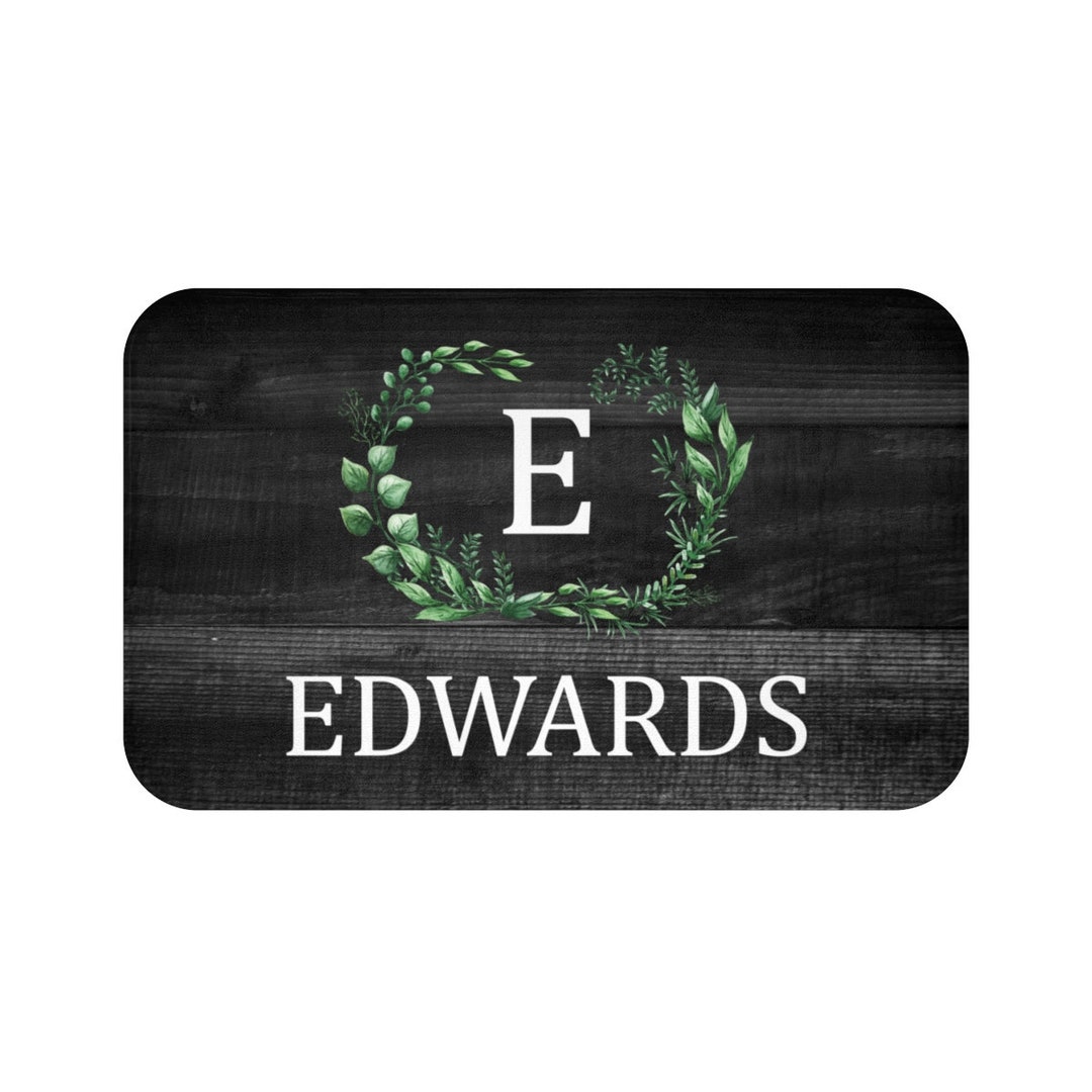 Personalized Floor Mat, Personalized Kitchen Mat, Custom Floor Mat