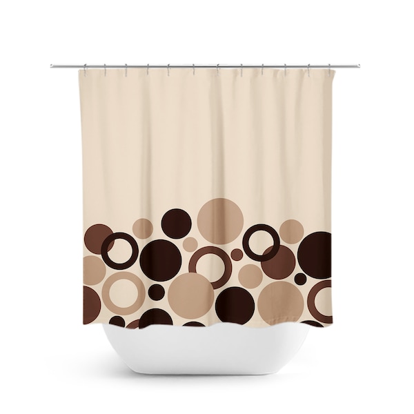 Brown Shower Curtain Etsy