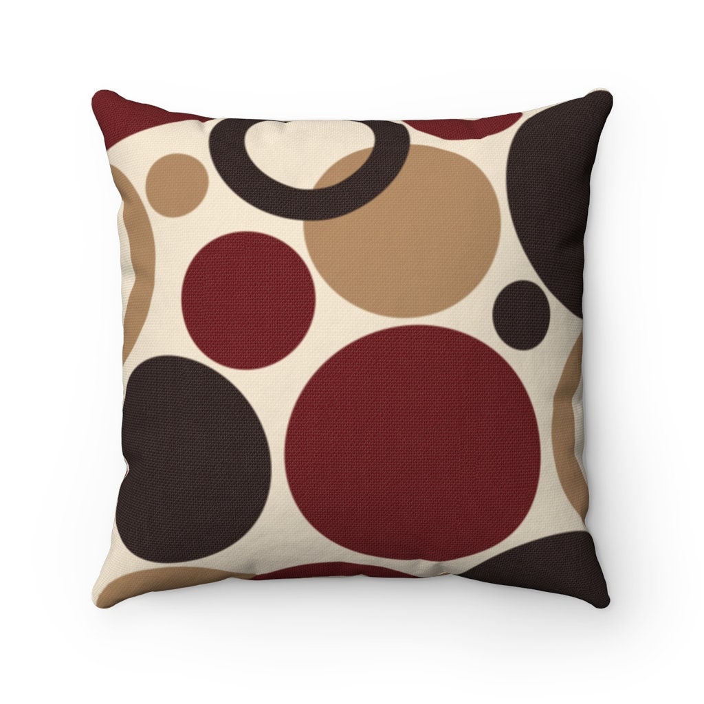 Red and tan pillows hotsell