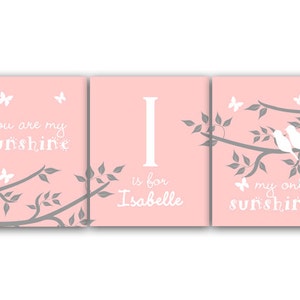 KIDS235 Pink Nursery CANVAS Wall Art Sometimes The Smallest Things Take Up The Most Room In Your Heart Modern Nursery Quote Art
