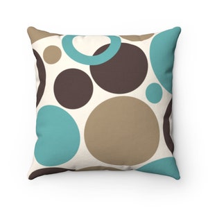 Teal And Brown Throw Pillows