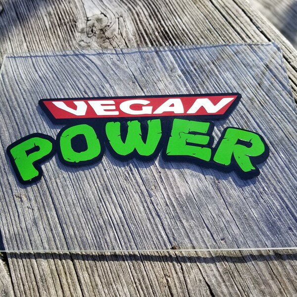 Vegan Power Decal / Yeti, Car, Laptop Sticker