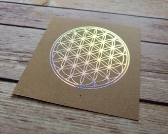 Flower of life Vinyl Decal / Geometric Mandala / Yeti, Car, Laptop Stickers / Sacred Geometry