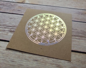 Flower of life Vinyl Decal / Geometric Mandala / Yeti, Car, Laptop Stickers / Sacred Geometry