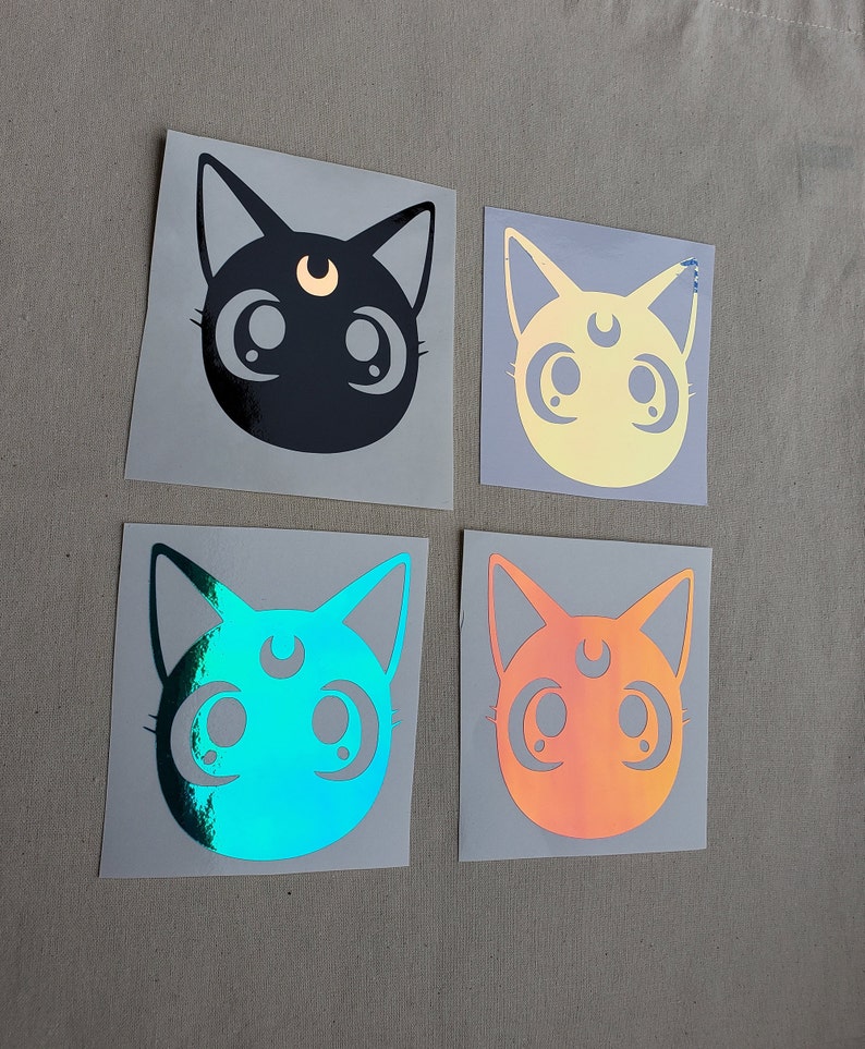 Luna Cat / Sailor Moon Vinyl Decals / Car Laptop Stickers Etsy
