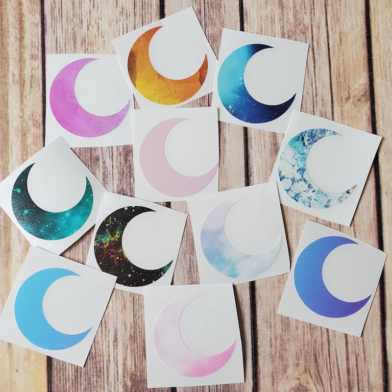 Crescent Sticker Crescent Moon Decal - Etsy