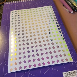 Holografiska mini-stjärniga planeringsklistermärken / Bullet Journal-klistermärken