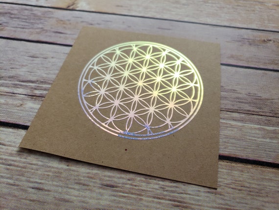 SELECT SIZE Flower of Life Black Sacred Geometry Car Vinyl Sticker 