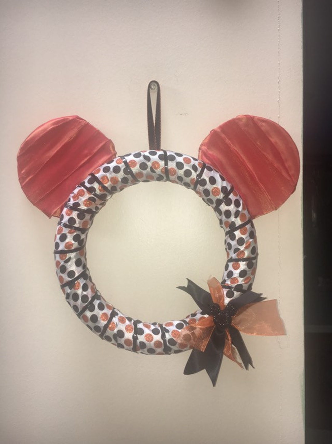 Mickey Mouse Halloween Wreath Etsy