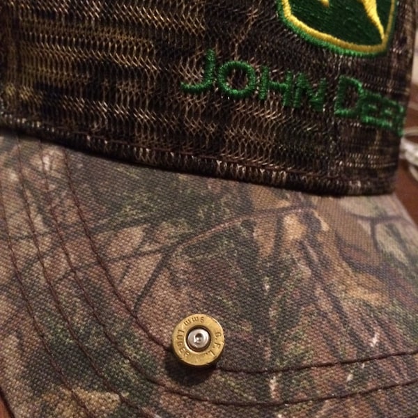 Hat or tie bullet shell pin