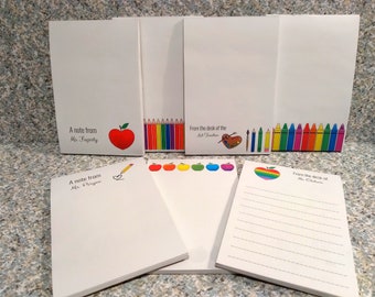 Simple Stationery A Note From Personalized Stationary Custom Gift for Teacher Teacher Stationery Personalized Stationary for Her