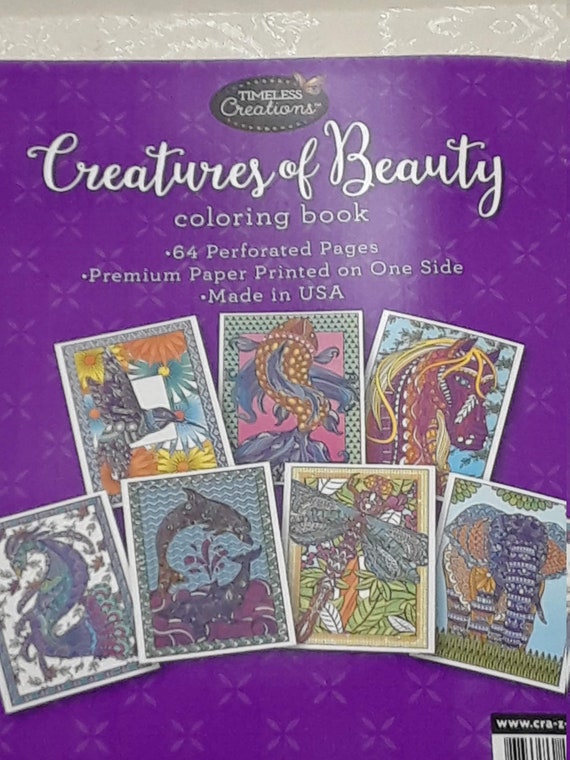 Timeless Creations Creature of Beauty Coloring Book 