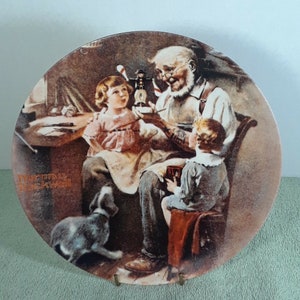 1977 Norman Rockwell&#39;s &quot;The Toy Maker&quot; collector plate