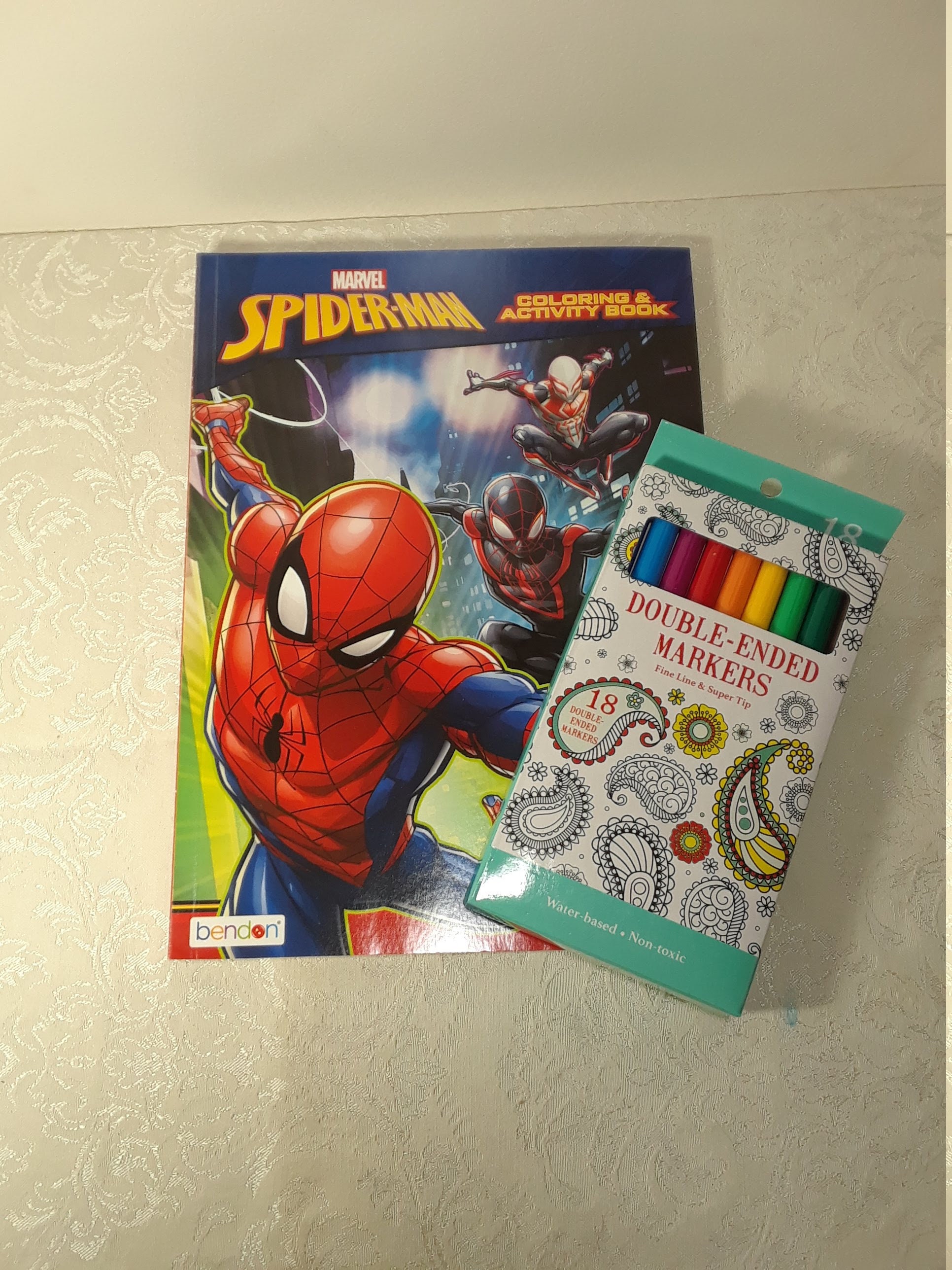 Spiderman, Spiderman Mini Coloring Pages and Crayons, Spiderman Birthday  Party Favors, Spiderman Party Supplies, Spiderman Coloring Book 