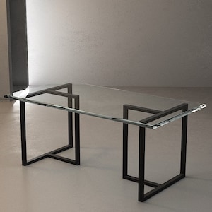 TRESTLE T SHAPED Modern Metal Table Legs |CUSTOMIZABLE  Coffee Table Legs | Furniture Legs Set of 2 Legs