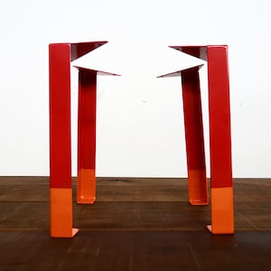 16" Angle Steel Table Legs, Multi Color  Table Legs, Height 12"-16" SET(4)
