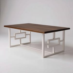 Mid Century Modern Coffee Table Base | Geometric Steel Metal Legs -PLUS BASE