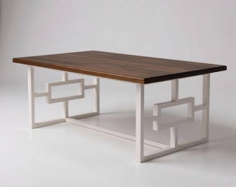 Mid Century Modern Coffee Table Base | Geometric Steel Metal Legs -PLUS BASE