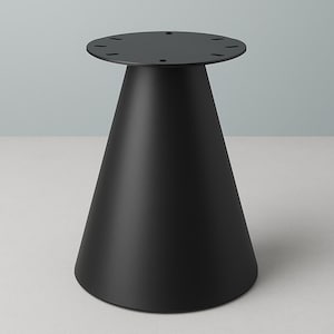 Modern Metal Pedestal Table Base – Tapered Steel Dining&counter Height ...