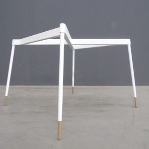ROUND Table Base |Modern & Contemporary Brass Detailed Dining Table Base | IGNE for Kitchen and Dining Tables