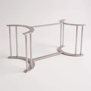 Modern Stainless Steel Coffee Table Base – Handmade Center Table Frame for Glass, Wood or Marble Tops – Custom Sizes