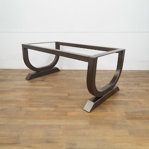 Steel Coffee Table Legs Heavy Duty Metal U Shape Base | Modern Furniture Table Frame Legs | Wood Glass Stone Top Compatible Metal Table Base