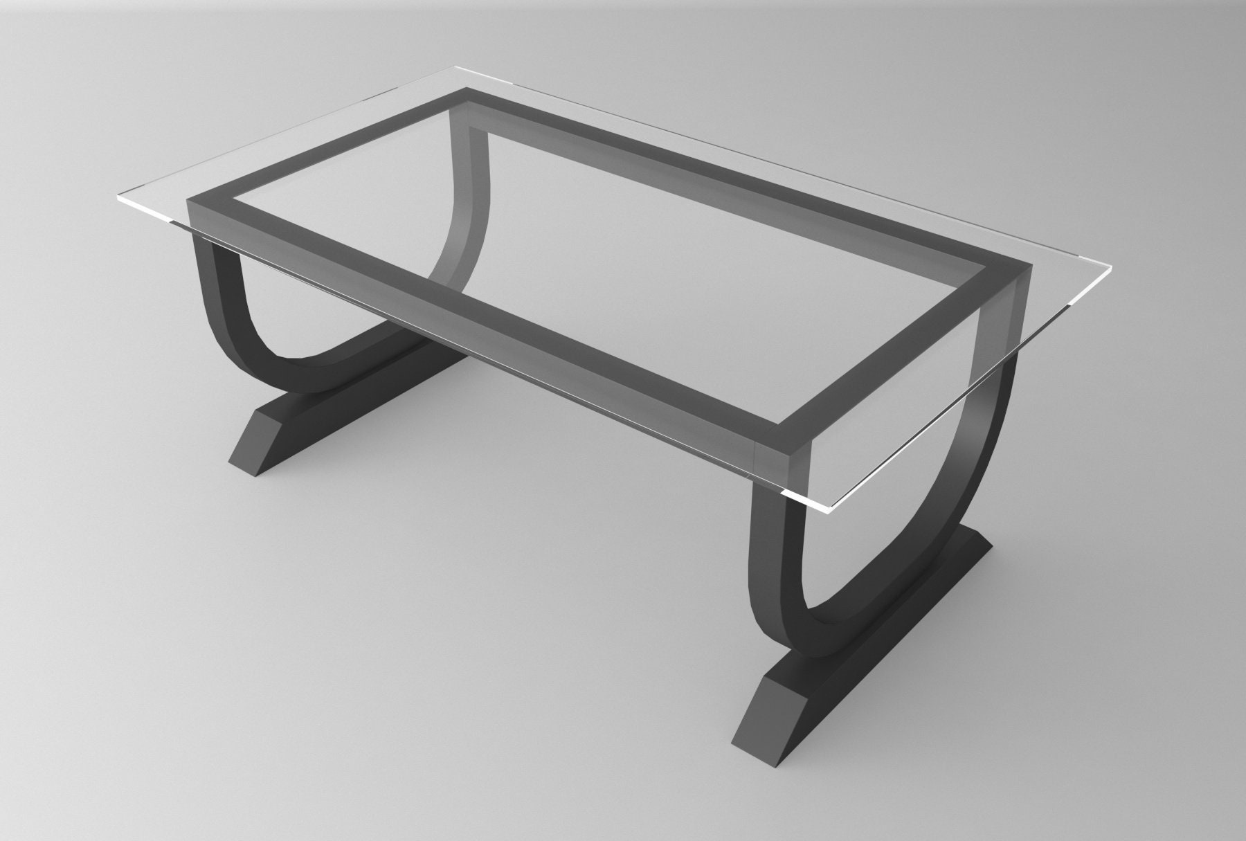 Metal COFFEE Table Base CURVED Edge Center Table Base for Etsy