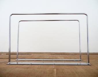 Bases de mesa com haste de aço de 16" x 20", pernas de mesa, haste de 12 mm, altura de 12" a 16" CONJUNTO (2)