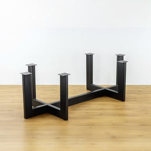 Metal Coffee Table Base - (CUSTOMIZABLE ) | Modern Steel Table Legs For Sofa Coffee Tables with Marble ,Glass ,Wood Tops -Center Table Base
