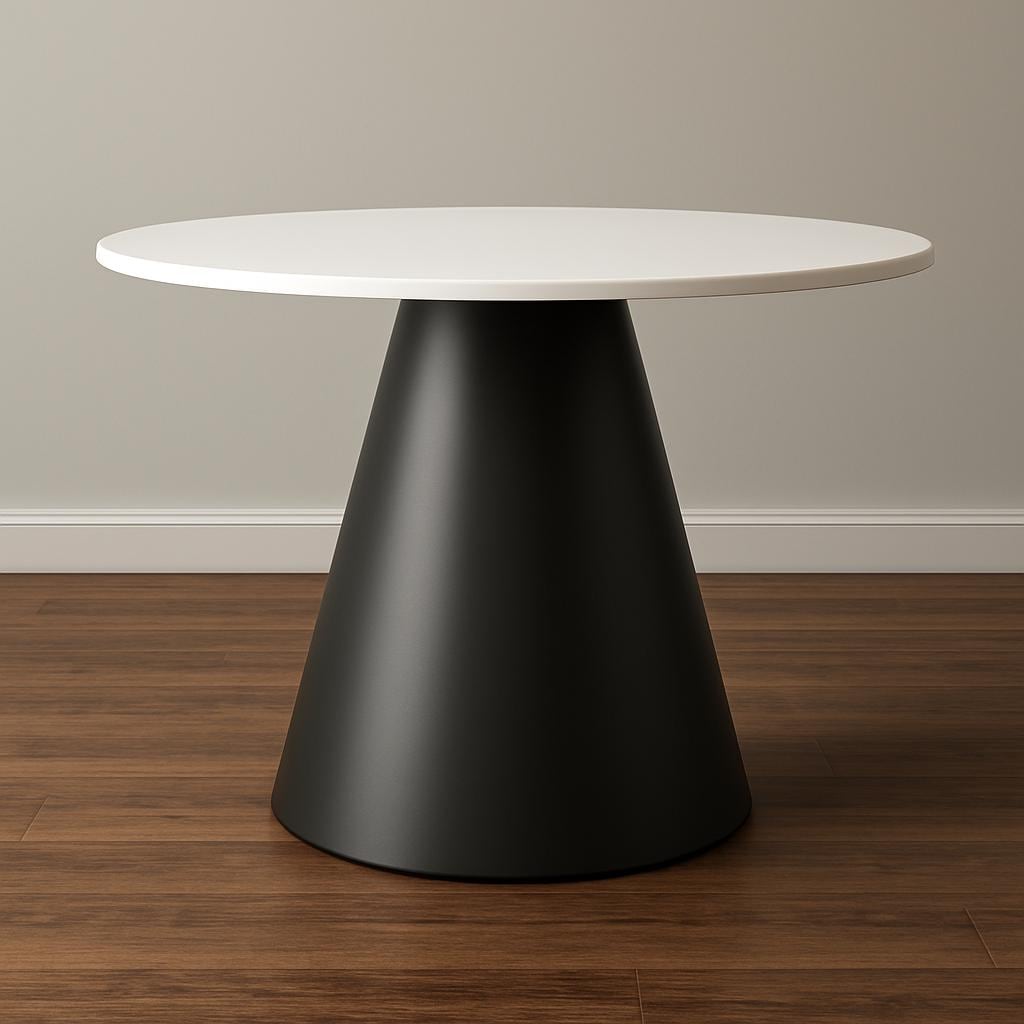 Modern Metal Pedestal Table Base – Tapered Steel Dining&counter Height ...