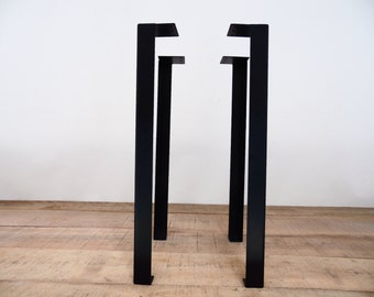 Industrial Angle Steel Table Legs : 40” Height Metal Table Legs (Set of 4 )-Modern Counter &Bar Height  Legs | Custom Heights ( 33” to 42”)