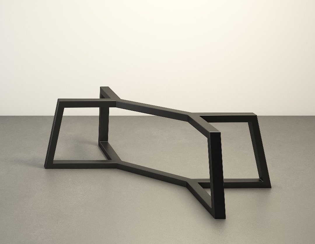Trapezoid Metal COFFEE Table Base Steel Table Legs for Center Tables