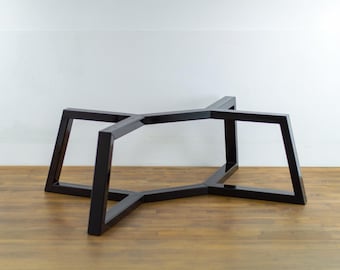 Trapezoid Metal COFFEE Table Base | Steel Table Legs for Center Tables for Long Sofas