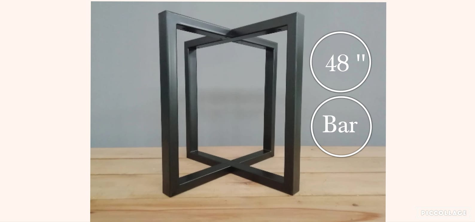 BAR Height ROUND Table Base for 48 '' Marble Glass Etsy