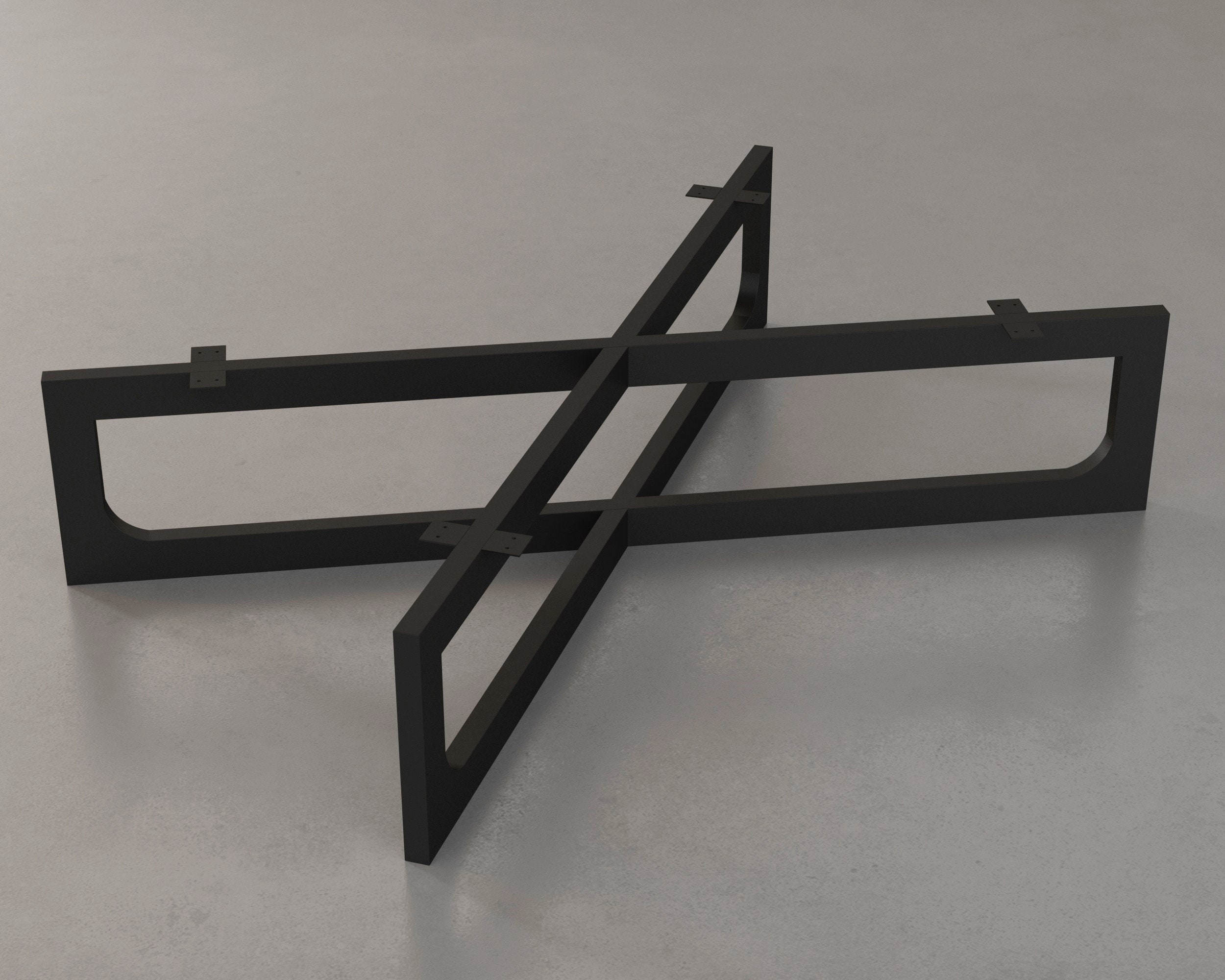 MODERN LOW HEIGHT Coffee Table Base | Rectangular Coffee Table Legs ...