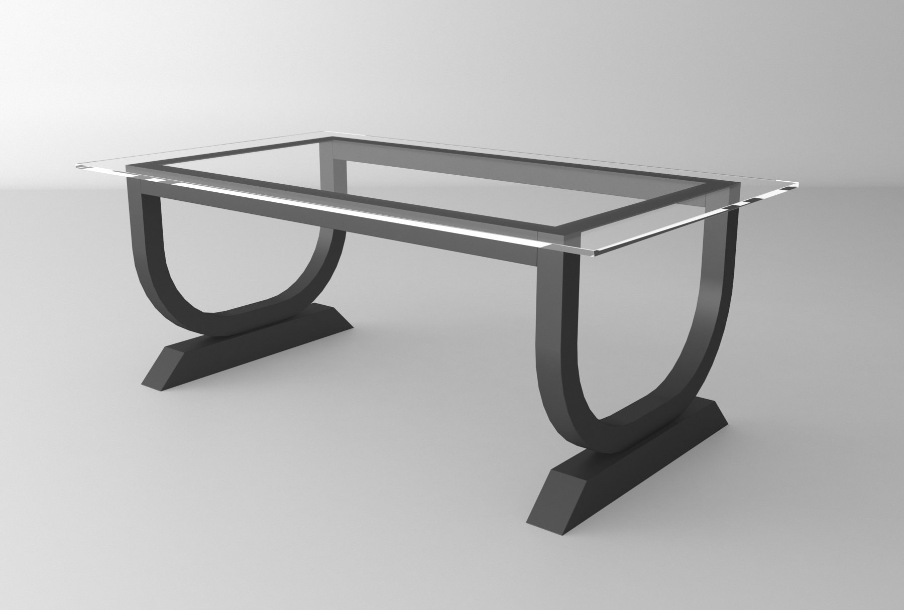 Metal COFFEE Table Base CURVED Edge Center Table Base for Etsy