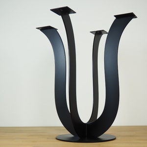 End Table Legs , Coffee Table Legs ,Tulip END Table Base | Side Table Base Metal | Handmade Unique Pedestal Base | LALE