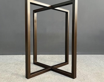Base per tavolo rotondo in acciaio con diametro di 35" / Altezza bancone bar da 35" a 42" / Verniciatura a polvere personalizzata / Mobili in metallo realizzati a mano