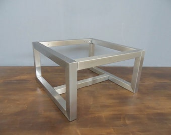 Patas modernas de acero inoxidable para mesa de centro, base de banco, patas de metal para muebles de altura personalizada, envío gratuito, hechas a mano.