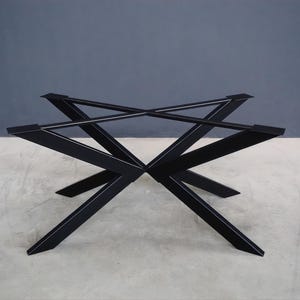 Metal Dining Table Base for Rectangular Table Tops | YILDIZ BASE 2464